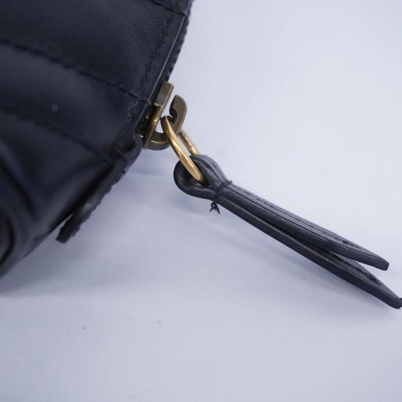 GUCCI Pouch GG Marmont 625544 Leather Black Women's - Picture 9 of 10